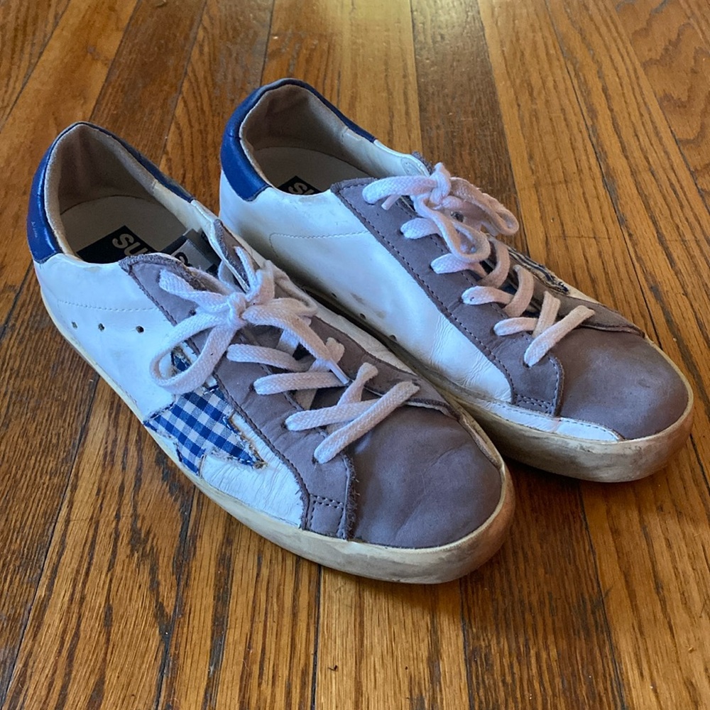 Golden Goose Shoes Superstar Gingham Star